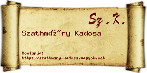 Szathmáry Kadosa névjegykártya